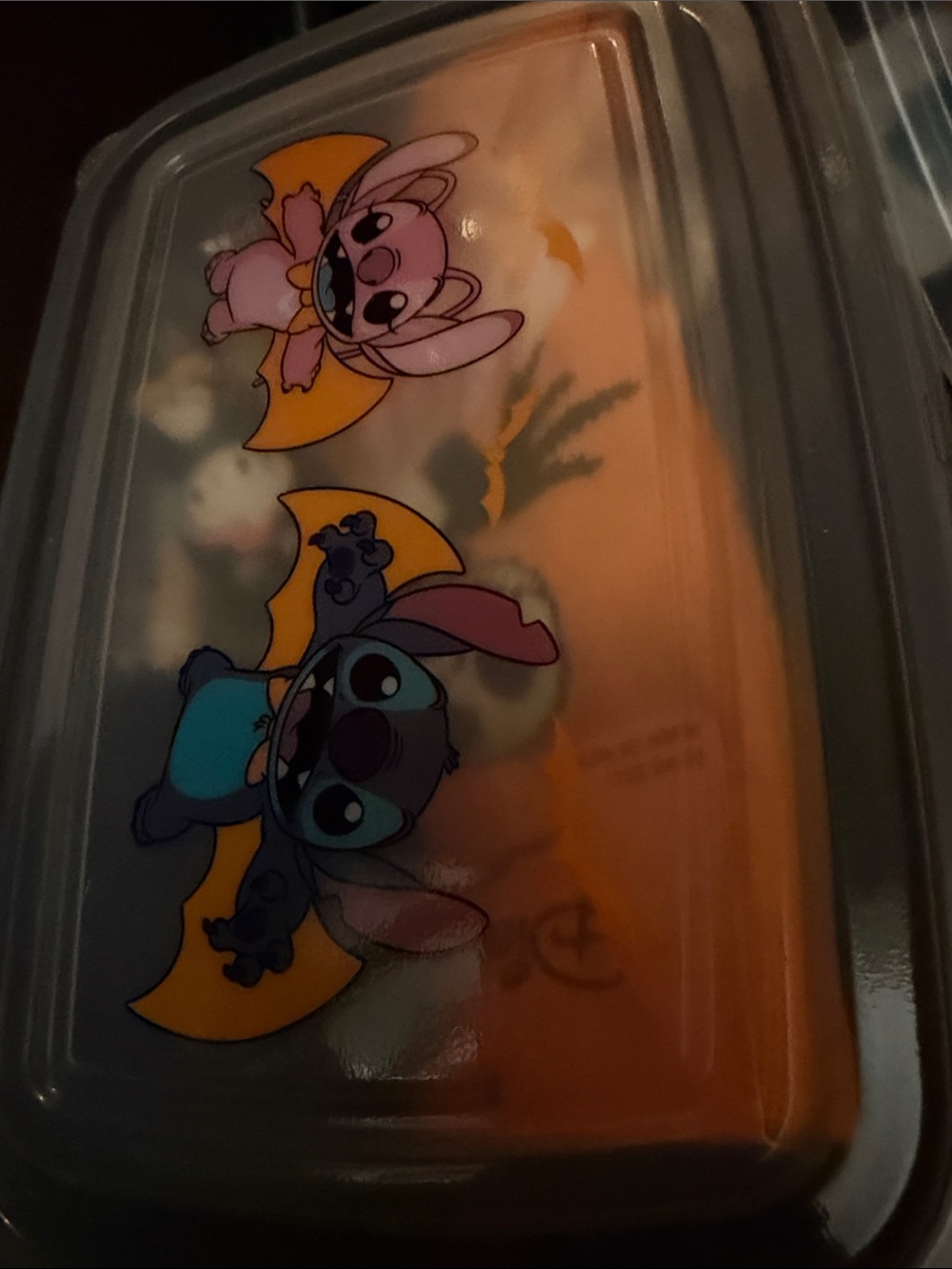 Reusable container filled